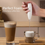 Handheld Milk Frother Foam Maker For Latte Mini Whisk Coffee Cappuccino Frappe Matcha Hot Chocolate Egg Beater Drink Mixer