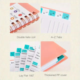 MINI Size Notebook Telephone Address & Birthday Book With Alphabetic Tabs Notepad Notebooks Writing Pads Office School Supplies