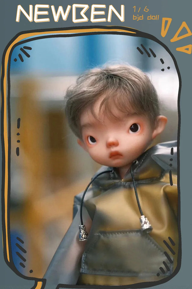 NEWBEN BJD Doll 1/6 No p enis JJ boy Nude doll Surprise Monster Dolls Anime Big Head Baby