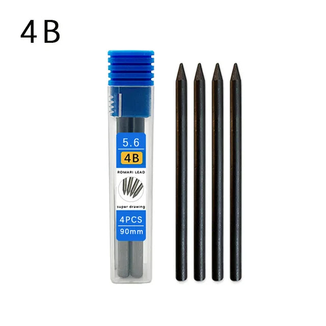 5.6mm Metal Automatic Pencil Lead Hand-drawn Writing Active Pencil Mechanical Drawing Pencil Refill 5.6 Colorful Pencil Leads