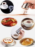 Cappuccino Mold Stainless Steel Coffee Shaker Fancy Coffee Printing Model Coffee Sifter Tool Chocolate Cocoa Coffee Accessories