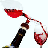 Quick Sobering and Pouring Device Red Wine Bottle Pouring Device Portable Air Aerator New Glass Sobering Device