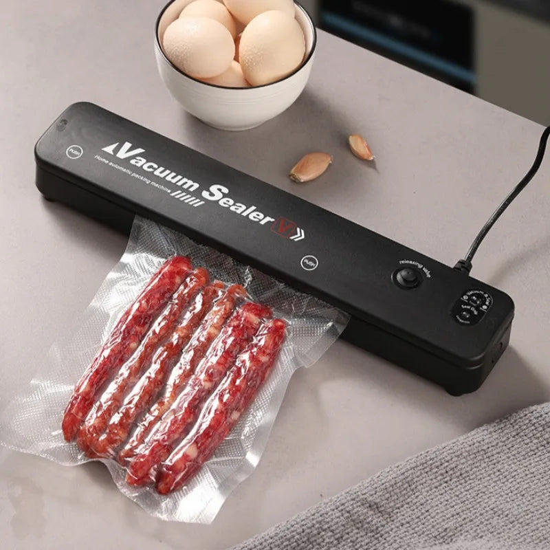 Kitchen Gadgets Food Vacuum Sealer Home Sealing Machine Food Storage Plastic Bags Sealer Portable Food Preservation Machine