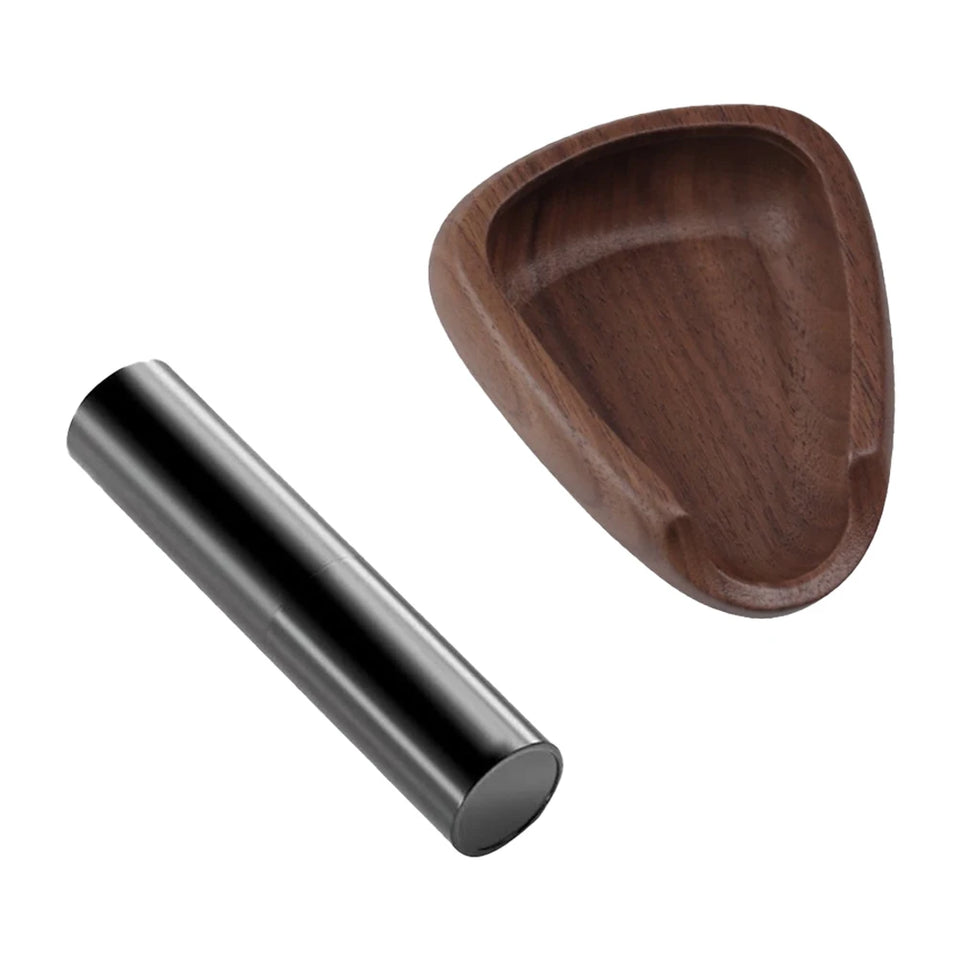 Wooden Coffee Bean Dosing Cup Spray Bottle Anti-Static Coffee Bean Spray Measuring Tray Tea Leaves Barista Set for Coffee Lovers