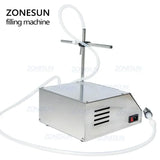 ZONESUN 0.5-650ml Semi-automatic Water Filling Machine Liquid Filler Vial Bottle juicy fruit Oil Perfume Peristaltic Pump