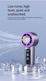 Refrigeration Turbo Cooling Mini Fan USB Adjustable Handheld Fan Suitable Office Outdoor Portable Personal Fan
