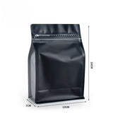 StoBag 50pcs 250g Coffee Beans Packaging Bag with Valve Aluminum Foil Heat Sealing for Powder Tea Nuts Storage Reusable Pouch