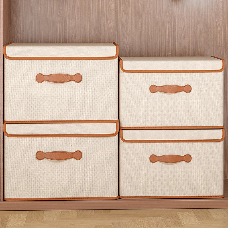 Clothes Storage Box With Lid For Household Use Wardrobe Underwear Storage Box Organizing Boxed Clothes Blankets Storage Basket