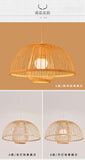 Bamboo Artwork Chandelier Lantern Tea Room Restaurant Restaurant Hot Pot Restaurant Japanese Style Retro Zen