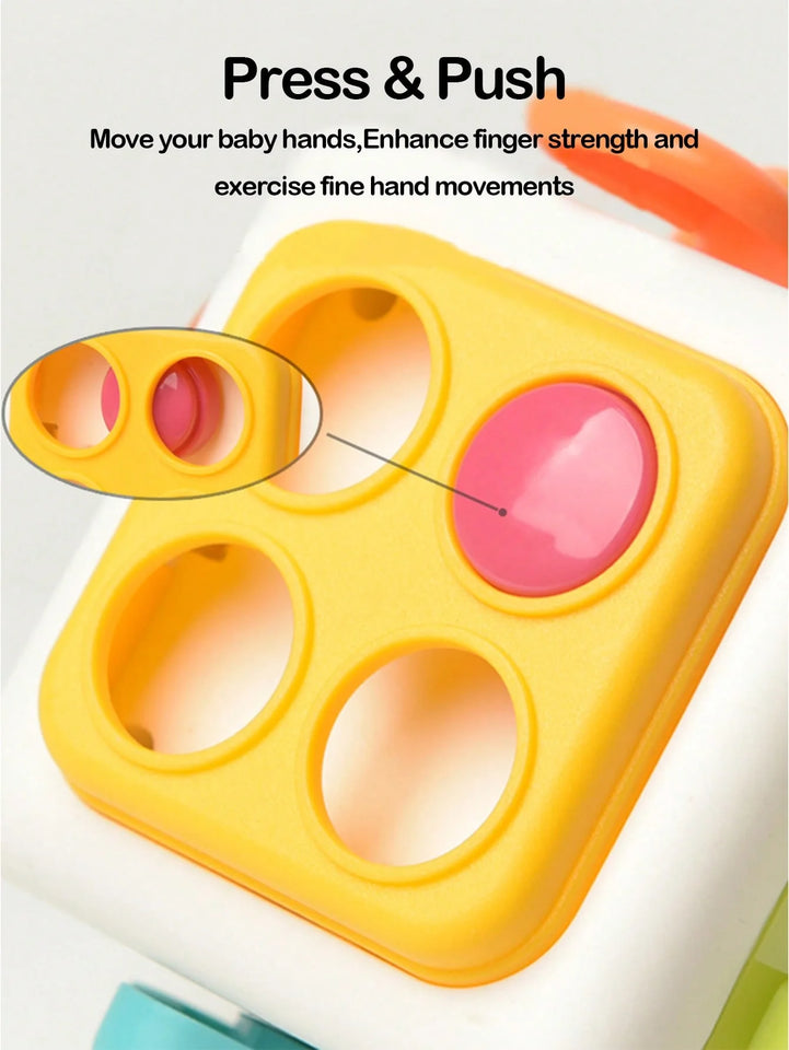 6 in 1 Montessori Educational Toys Sensory Busy Board Baby Practice Skills Cube Fidget Educational Toys for Girl Boy gift