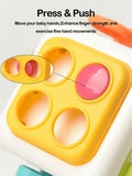 6 in 1 Montessori Educational Toys Sensory Busy Board Baby Practice Skills Cube Fidget Educational Toys for Girl Boy gift