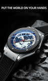 CHENXI 82442 Men's Quartz Watch Casual Outdoors Sports Watches Brand World Map Military Waterproof Men Wrist Watches Clock Gifts