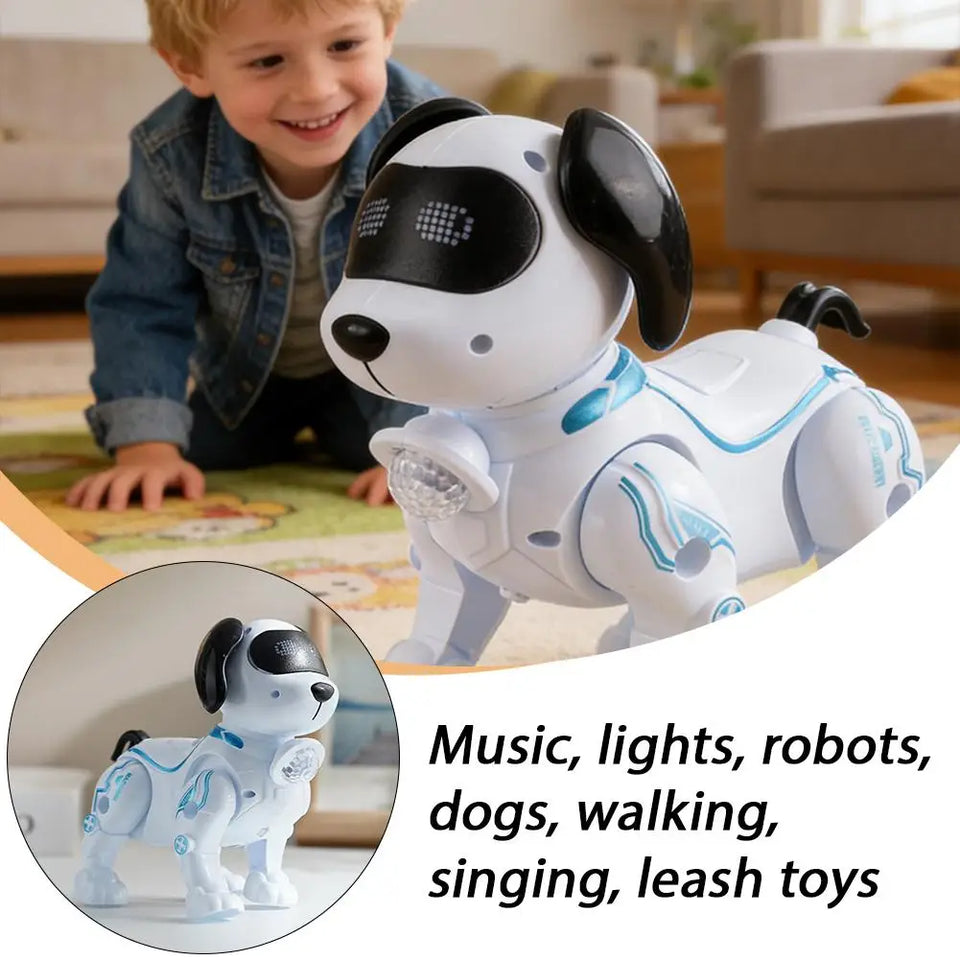 RC Robot Dog Electronic Stunt Pet Interactive Touch Programmable Smart Walking Dancing Kids Birthday Gift for Kids Boys Girls