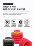 10PCS JXD PIAB Type BL20/30/40/50mm Vacuum Sucker 5-Layer Silicone Suction Cup for Irregular Soft Bag Packaging Robot Component