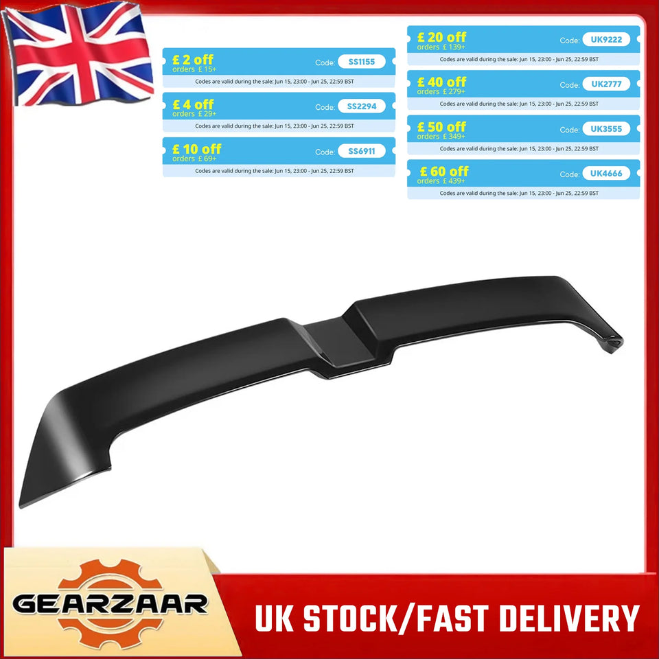 FOR VW Golf MK6 TSI TDI Oettinger Style Gloss Black Boot Spoiler 2008-2013 UK