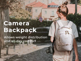 BAGSMART Camera Bag Backpack DSLR SLR Camera Backpacks with Shoulder Strap for Sony Canon Nikon Anti-theft Travel Backpack