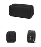Pencil Case Large Space Storage 2 Compartment Pouch Double Side Opened Student Stationery Pen Bag Desk Organizer School Supplies