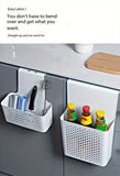 Kitchen Cabinet Door Interior Storage organizer and Box, Hanging Hook Behind the Door, Kitchen Cabinet Door Basket Shelf Baskets