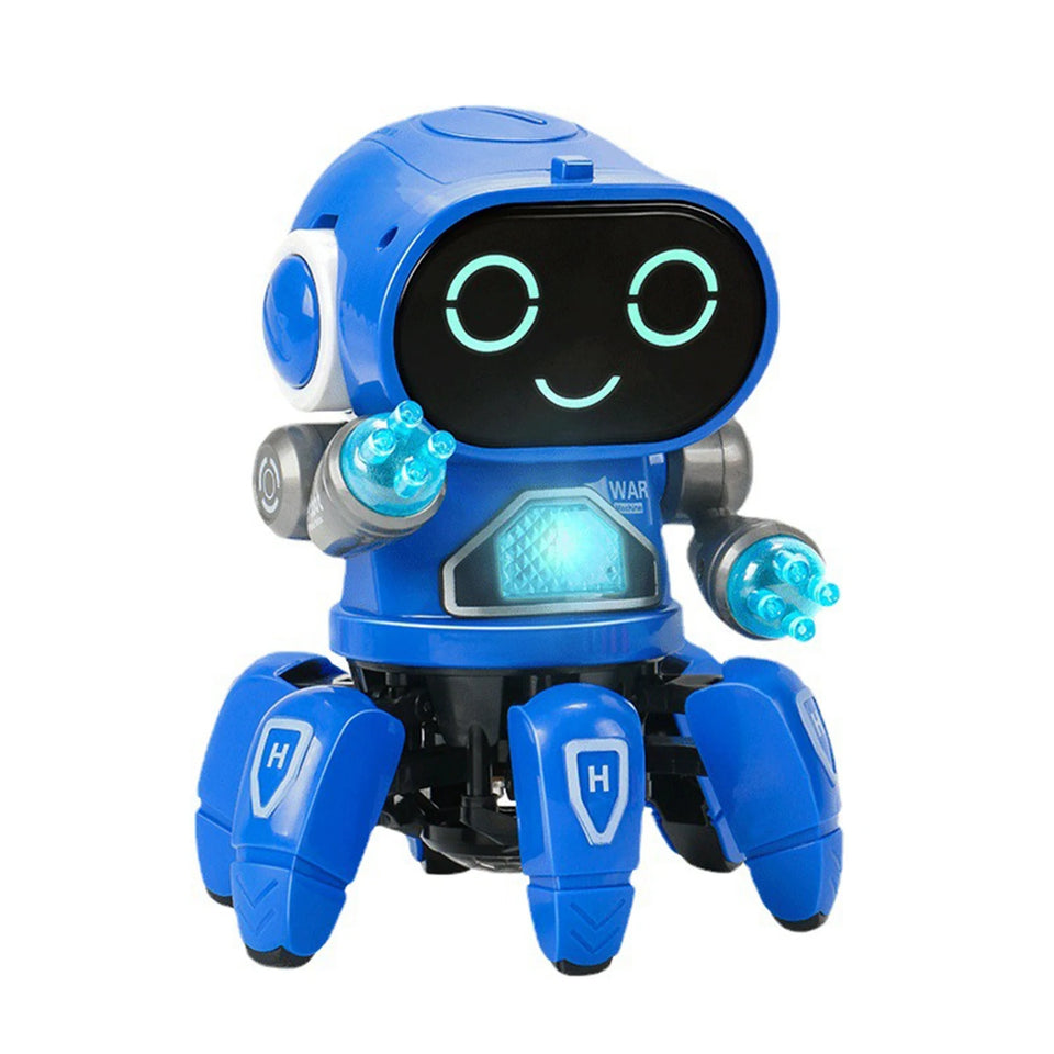 Children Robot  Electric Robot  Robot  Six Claws Plastic Intelligent Dancing Singing Light Electric Robot  for Boys