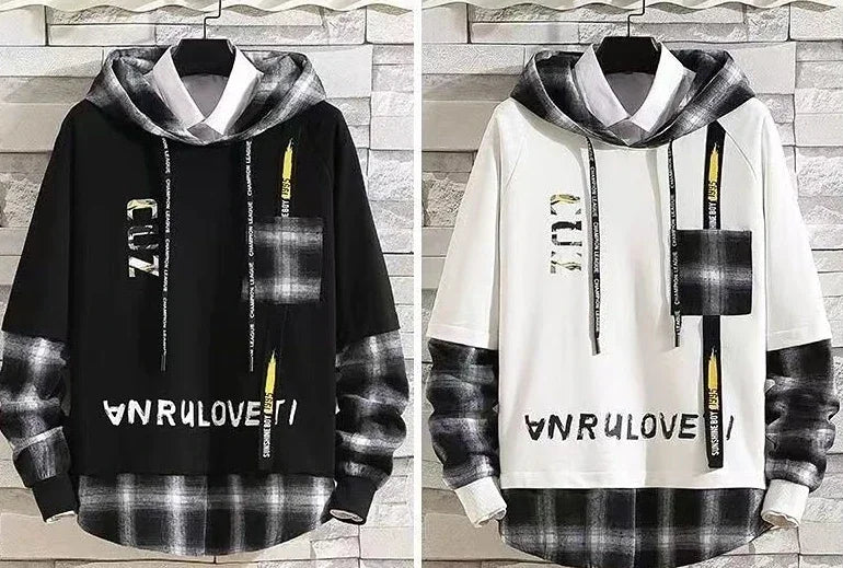 Top White Sports Suits Alphabet Pants Sets Sweatshirt Men's Clothing Plaid T Shirt Man Original Sweatpants Tracksuit Brands Xl