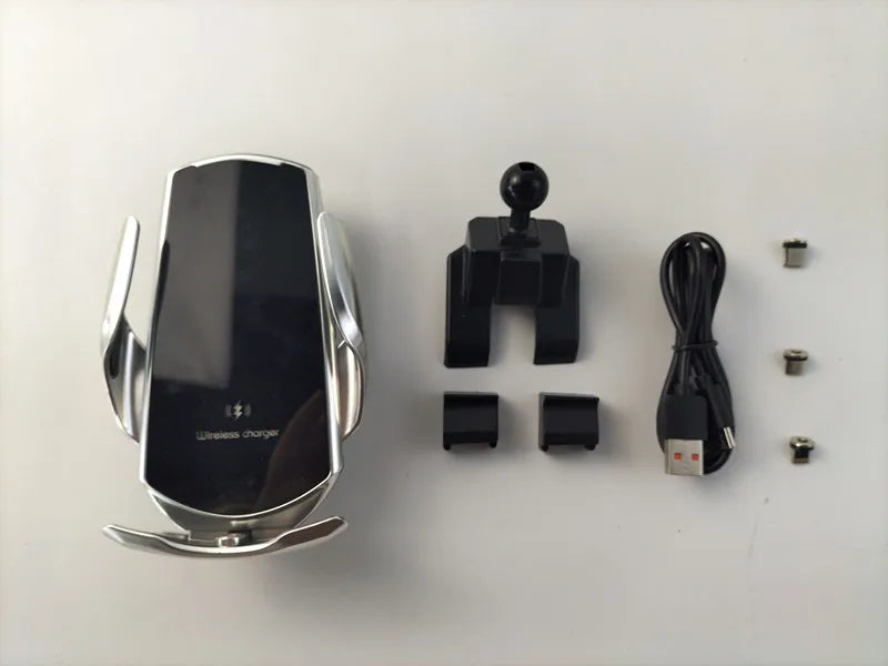 15W Fast Charging Wireless Charger Car Mount Phone Holder Automatic Clamping For 2015-2018 Mercedes-Benz C Class W205 GLC X253