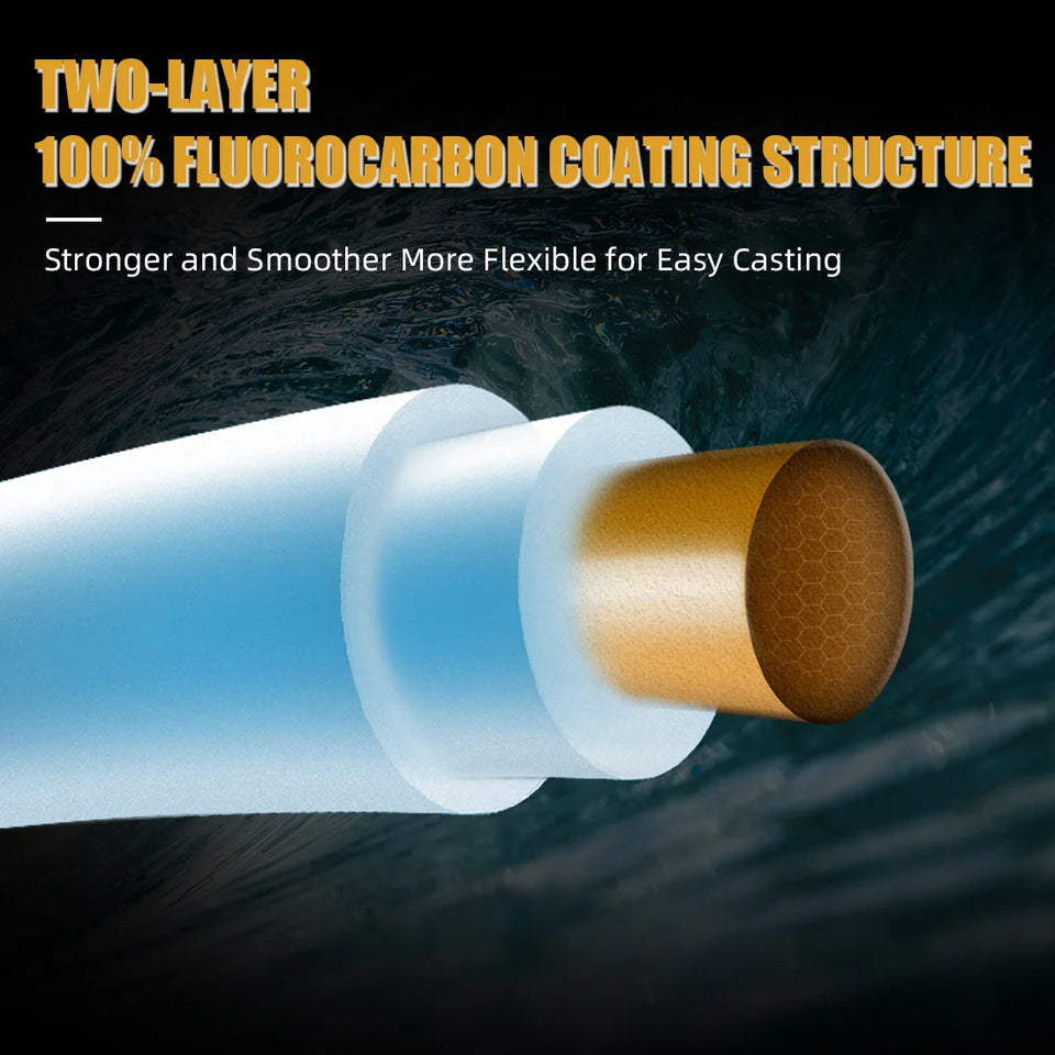 SeaKnight Brand T1II Fluorocarbon Coating Nylon Fishing Line 100M Leader Sinking Monofilament Smooth Carp Fishing Line