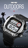 SKMEI 2126 Digital Countdown Sports Watches for Men LED Display Waterproof Stopwatch Mens Wristwatch Alarm Clock montre homme