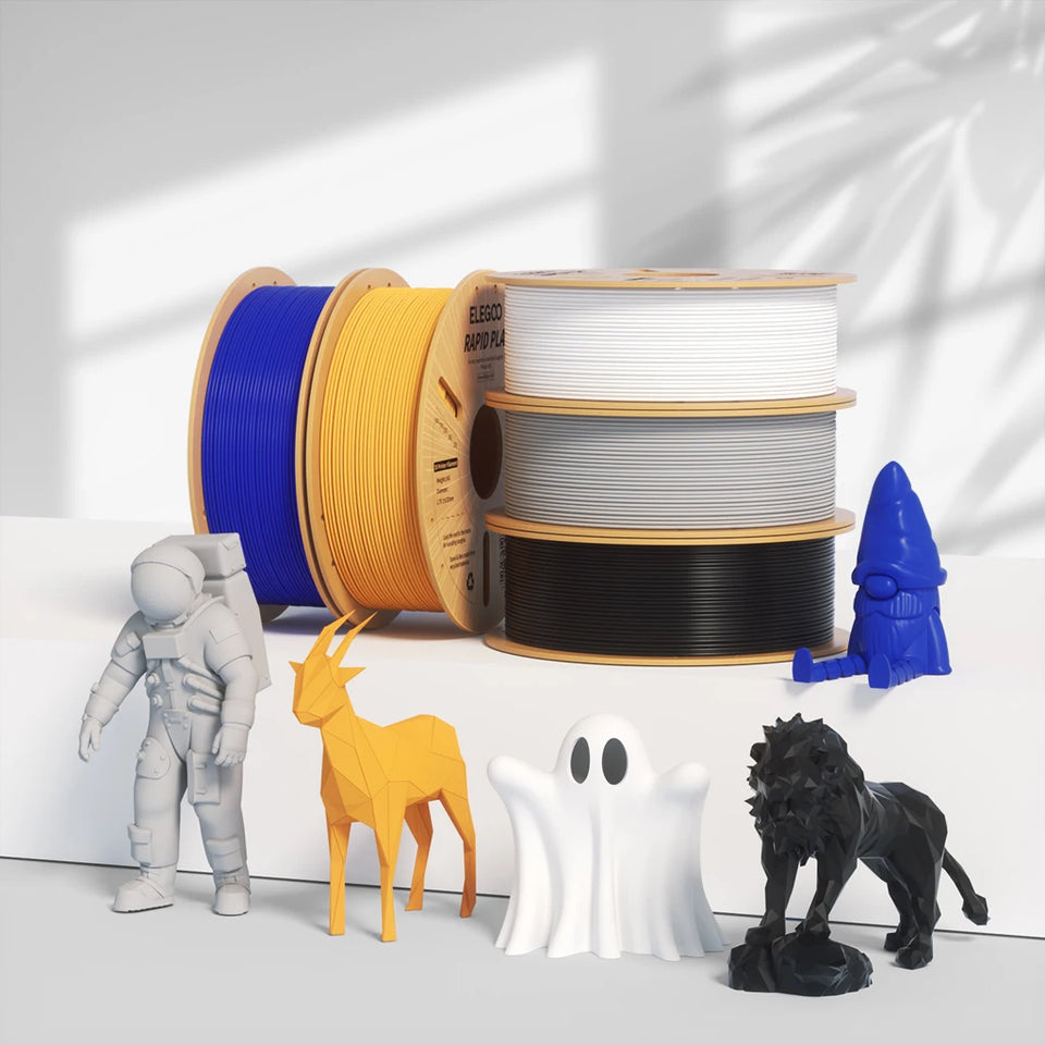 ELEGOO RAPID PLA+ Filament 1.75mm, 3D Printer Filament, Support 30-600mm/s Printing Speed, Compatible with Most FDM 3D Printers
