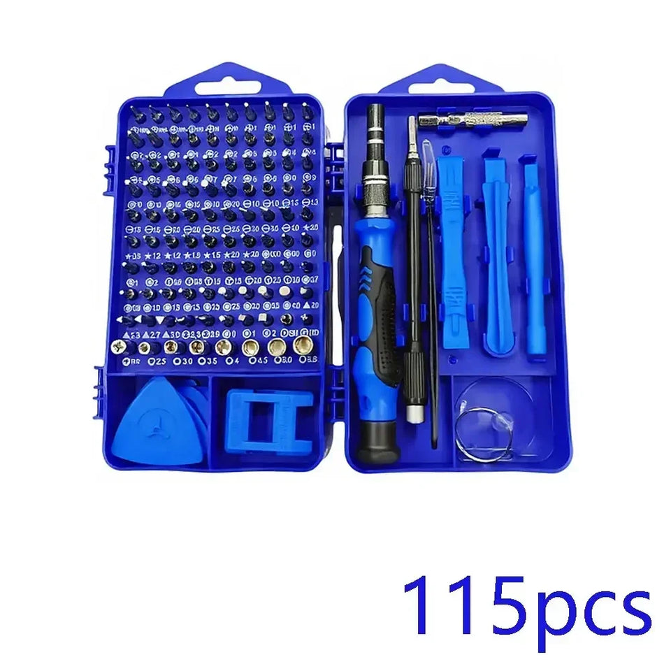 115-in-1 Precision Screwdriver Set for Electronics Repair DIY Tools Kit for Phone Laptop PC Watches Glasses and Eyewear