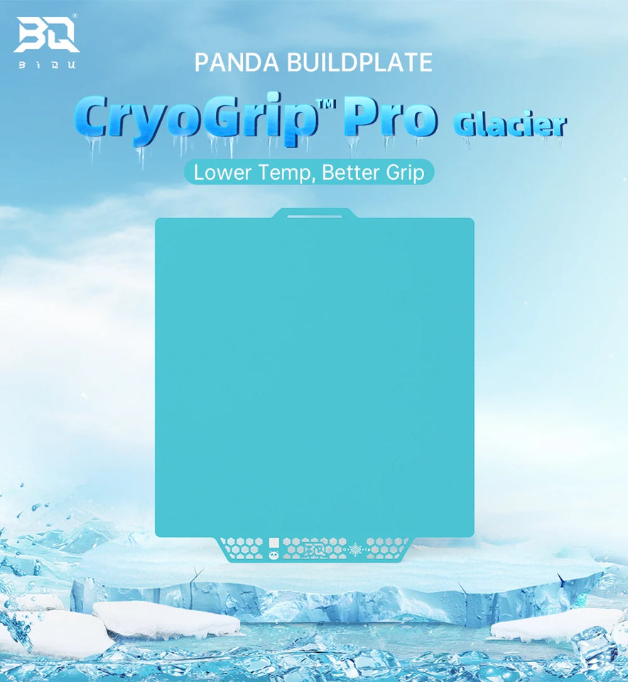 BIGTREETECH Panda Build Plate CryoGrip Pro Frostbite Cool Plate For BambuLab X2D P1 A1 X1 A1MINI Prusa XL Core One MK4 MK4S MK3