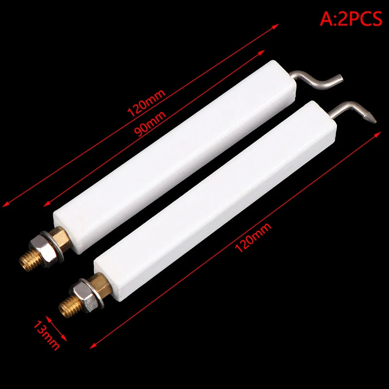 2*Special Commercial Stove Gas Oven Square Needle High Temperature Resistant Ceramic Ignition Needle Ignition Rod Fire Detection
