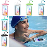 New IPX8 Waterproof Phone Pouch Transparent Touchable Floating Phone Waterproof Bag for Beach Underwater Photography Phone Cover