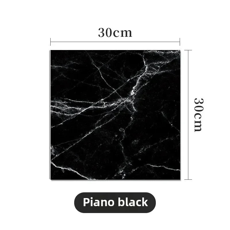 Self Adhesive Imitation Tile Wall Sticker Waterproof Anti Moisture Bathroom Wallpaper Decorative Faux Tile Film For Home Decor