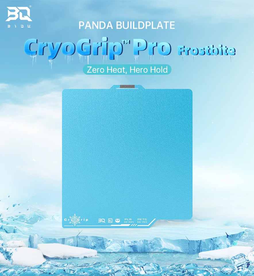 BIGTREETECH Panda Build Plate CryoGrip Pro Frostbite Cool Plate For BambuLab X2D P1 A1 X1 A1MINI Prusa XL Core One MK4 MK4S MK3