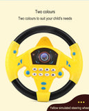 Children Eletric Simulation Steering Wheel Toys Gifts Light Sound Musical Stroller Simulate Driving Car Vocal Toy for Kids