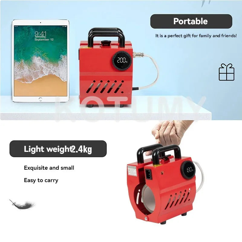 Mug Heat Press, Mini Cup Press Machine, Diy Sublimation Blanks 11oz Coffee Mugs Tumblers With Tape Gloves Accessories