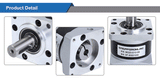 STEPPERONLINE Nema23 Planetary Gearbox Motor Speed Reducer with Ratio 5:1, 10:1, 20:1, 8mm Input for Nema 23 Stepper Motor