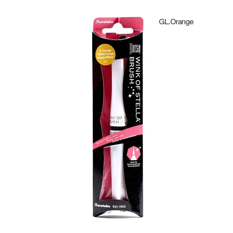1PC ZIG Kuretake Wink of Stella Bling Brush Pen Multicolor Shiny Watercolor Flashing Powder Soft Glitter Pens MS-56 Marker