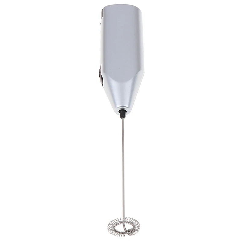 1PC Handhold Milk Frother Battery Operated Foam Maker Electric Egg Beater Whisk Stainless Steel
