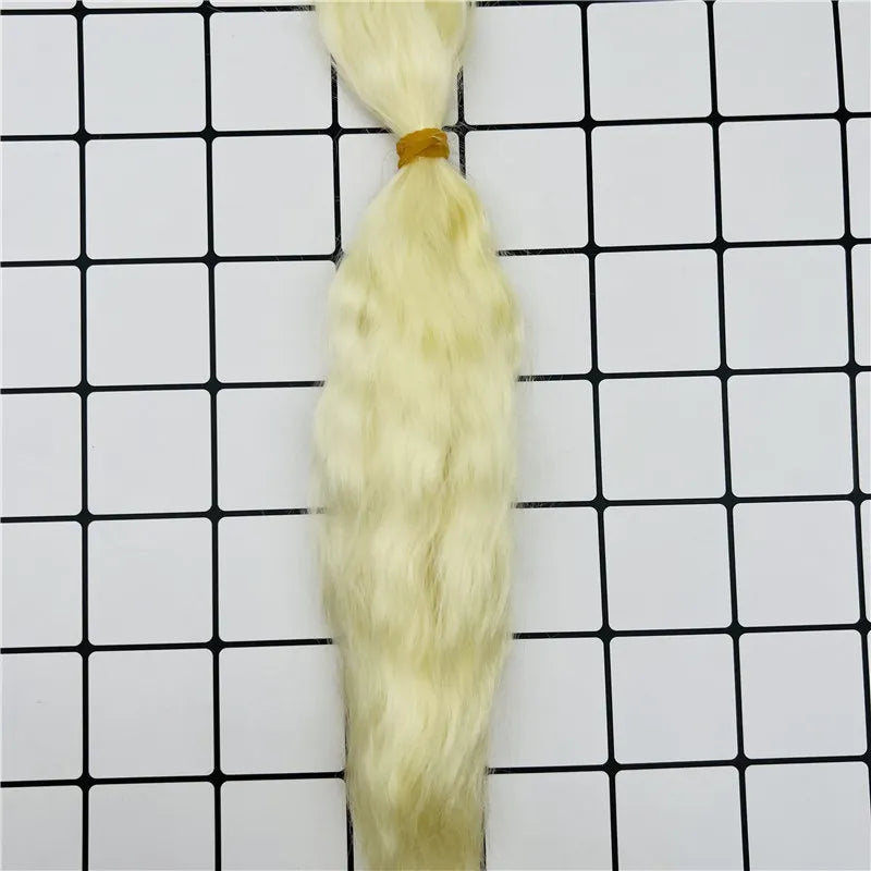 25-30cm 10gram /bag Reborn Doll mohair DIY 1/3 1/4 BJD doll wig Top Quality Reborn Doll Mohair hand rooted Doll hair Accessory