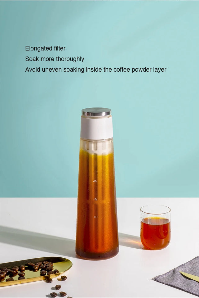 TIMEMORE cold brewer 600ml ice coffee maker make cold brew coffee enjoy cool summer perfect for homemade iced coffee and ice tea