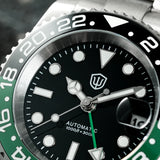 Watchdives WD16760 V2 GMT Watch NH34 Automatic Movement Sapphire Luminous Watches Stainless Steel 300m Waterproof Wristwatch