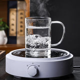 300/400/450ml Heat-resistant Glass Green Tea Mug With Crescent Filter Cup Household Flower Puer Tea Maker Teacup