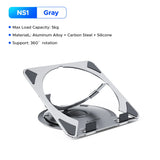 ORICO Laptop Stand for Desk Adjustable Laptop Riser 360° Rotating Ergonomic Notebook Holder Game RGB for All Laptops up 17 Inch