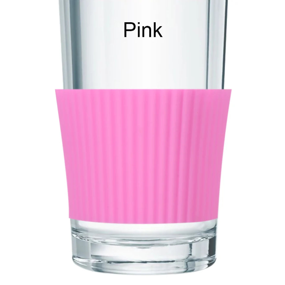 Silicone Cup Sleeve Heat Insulation Bottle Sleeves Non-slip Mug Sleeve Glass Bottle Cover For Mugs Ceramic Coffee Cups Wraps