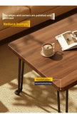 Modern Simple Foldable Dining Table Home Living Room Portable Rectangular Study Table for Small Apartment Bedroom Balcony