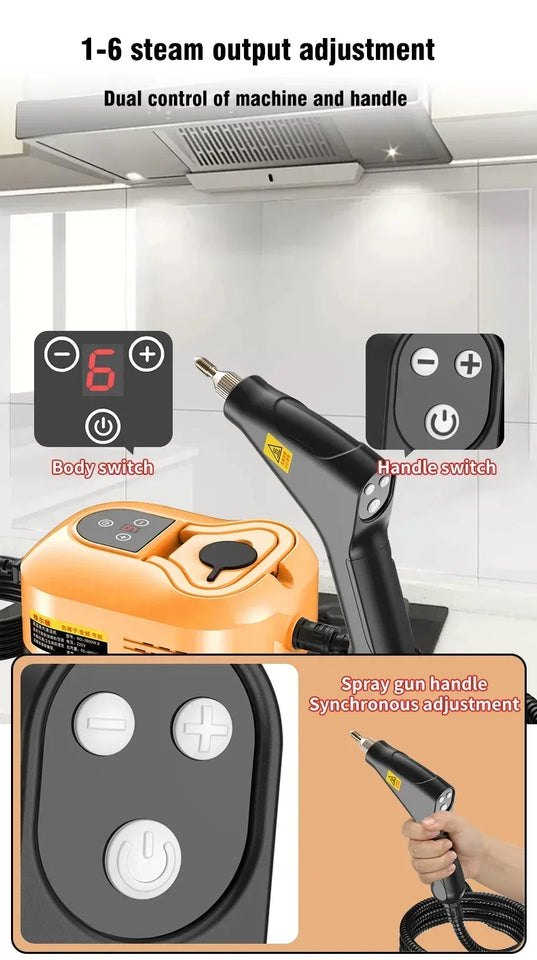Portable Handheld Steam Cleaner Multifunctional High Presssure Steam Cleaning machine For Air Conditioner Kitchen Hood Car 220V