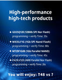 XGecu NEW T48 (TL866-3G) Programmer Support 34000+ ICs for SPI/Nor/NAND Flash/EMMC BGA/TSOP/SOP/PLCC +7 parts