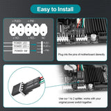 RGEEK  PC Power Button SwitchMechanical Keycaps Motherboard External Start Computer Switch On/Off Button Extension Cable