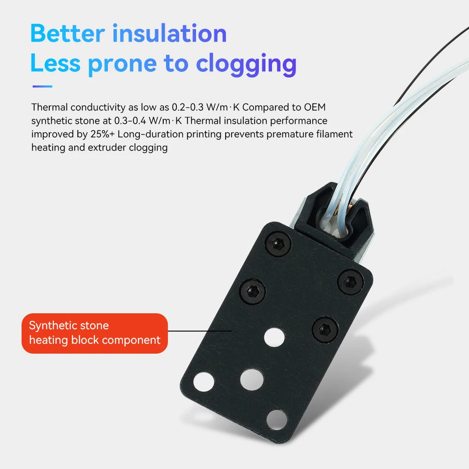 For Bambu Lab A1/A1mini Hotend Heating Assembly High-Temp Resistant Quick ReleaseThermal Insulation Extruder Kit 3DPrinter Parts